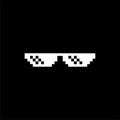 Thug Life Glasses - Pixel Art Meme Icon