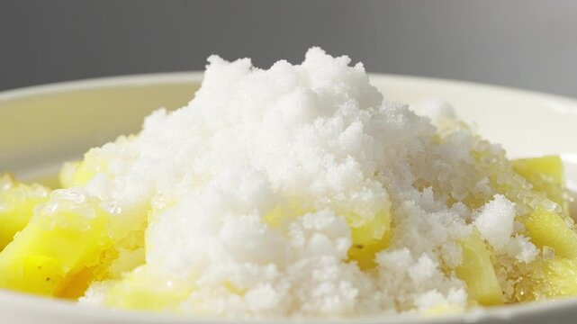 Chopped fresh pineapple chunks