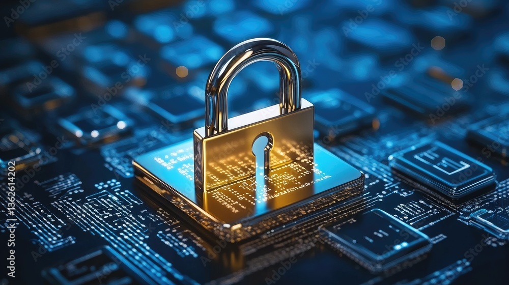 Poster ai-driven fraud detection in online payments with cybersecurity locks, encrypted transactions, and d