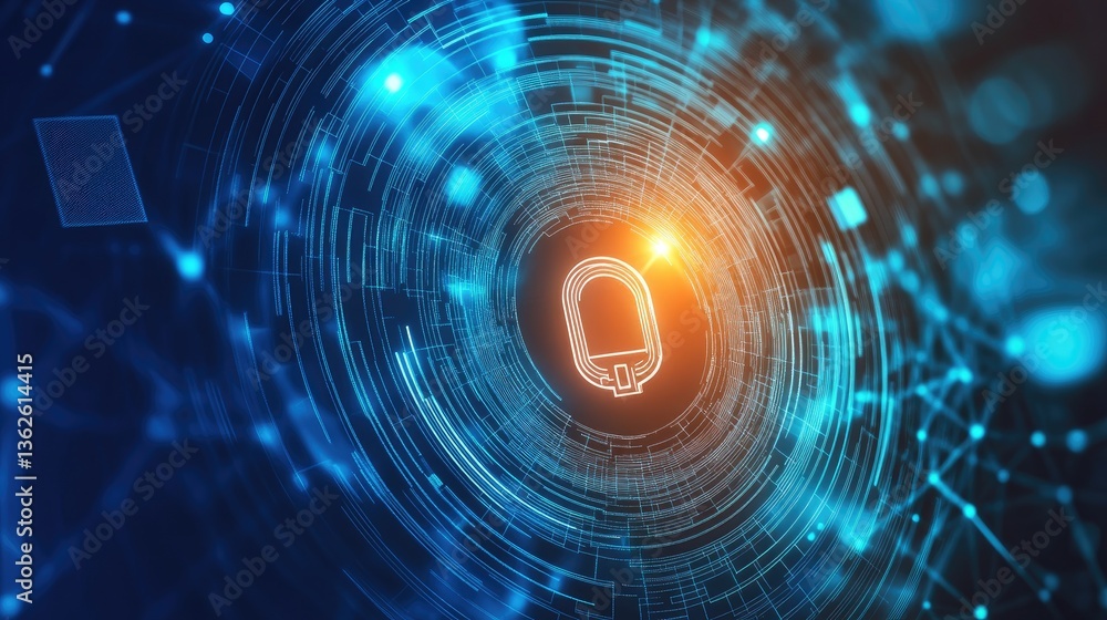 Poster ai-driven fraud detection in online payments with cybersecurity locks, encrypted transactions, and d