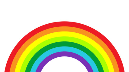 Fototapeta premium 虹 イラスト アイコン