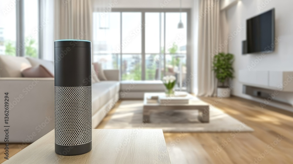 Poster ai-powered voice assistant executing a secure online payment, showcasing smart transaction automatio