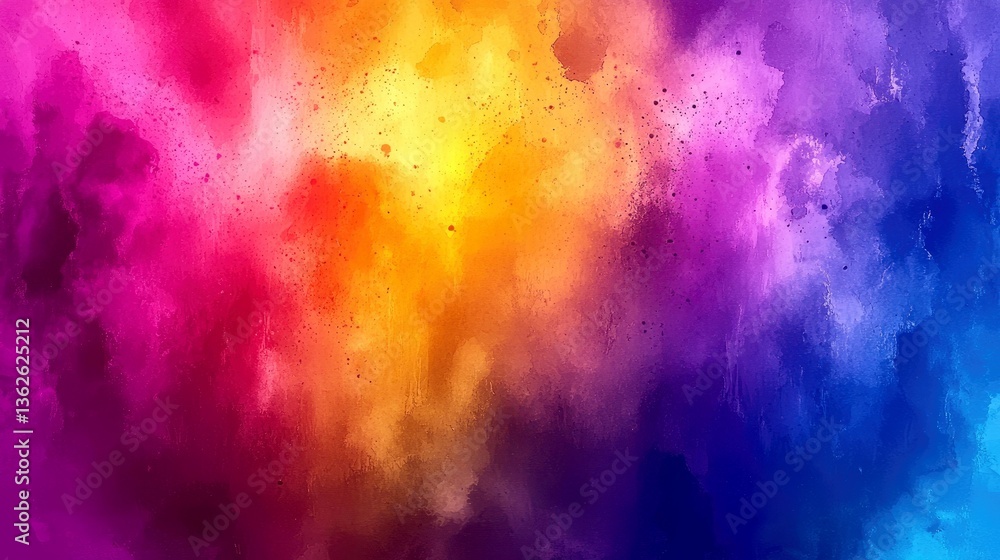 Poster Vibrant Abstract Color Background: A Dynamic and Expressive Visual Masterpiece