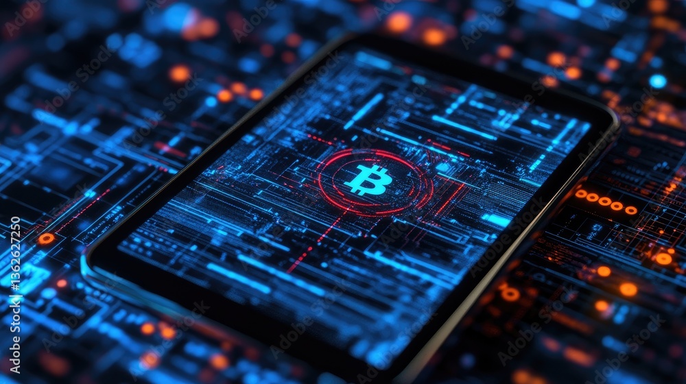 Poster cryptocurrency wallet connected to an nft marketplace, displaying blockchain transaction security an