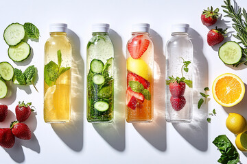 Refreshing Fruit-Infused Water with Natural Ingredients