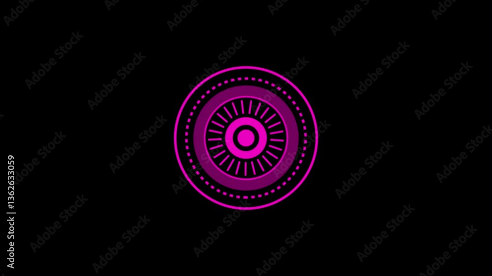 Poster abstract circle and line hud technological futuristic elements. future design.