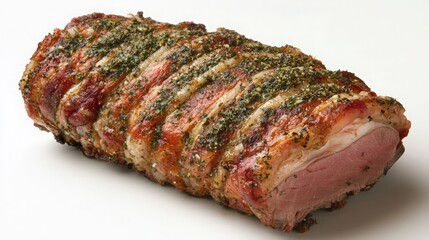 porchetta with herb-crusted pork