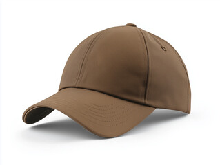 Fototapeta premium simple brown cap mockup, perspective view, white background --ar 4:3 --v 6.1 . Ai generated images.