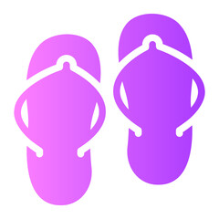 slippers gradient icon