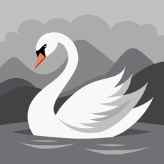 swan on the lake