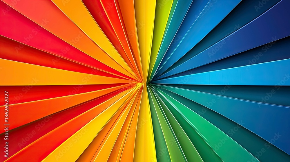 Poster vibrant spectrum color burst: abstract background design