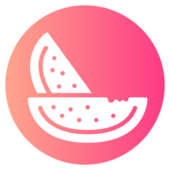 watermelon gradient icon