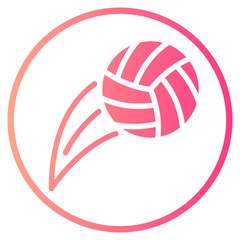 volleyball gradient icon