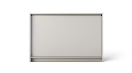 Obraz premium A white cabinet with a white door