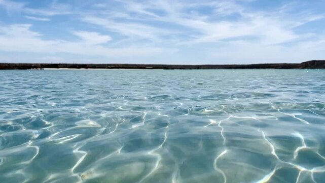 Turquoise water in a bay on the Venezuelan island of Cubagua