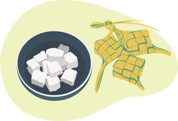 Rice cake - Ketupat Indonesian food