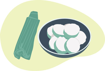 Rice Cake with Banana Leaf