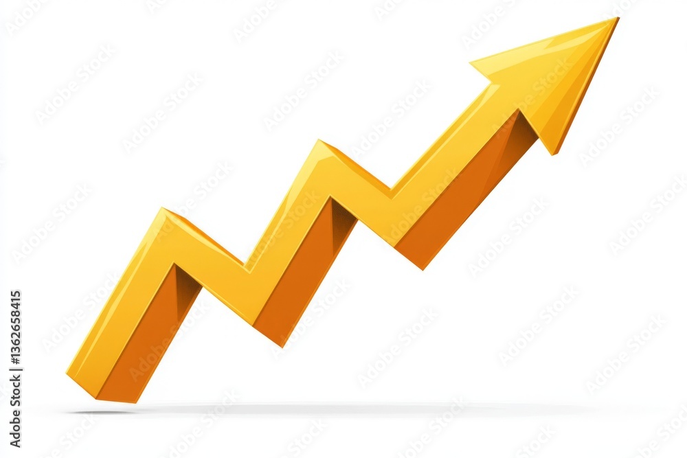 Poster growth chart showing upward trend in performance metrics over time