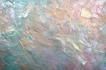 Vintage abstract pearlescent foil background with shimmering mother-of-pearl and rainbow colors.Pearlescent texture.