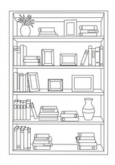 bookcase sketch 