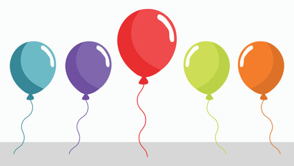 Colorful Balloon Set – Vibrant Vector Illustration