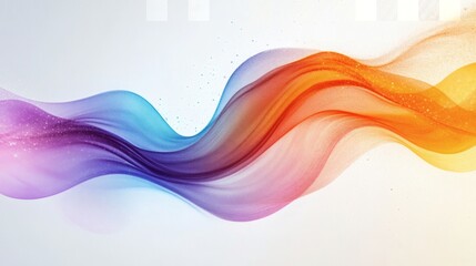 Flowing colorful wave of water with technology lines creating a vibrant background for modern digital designs and concepts