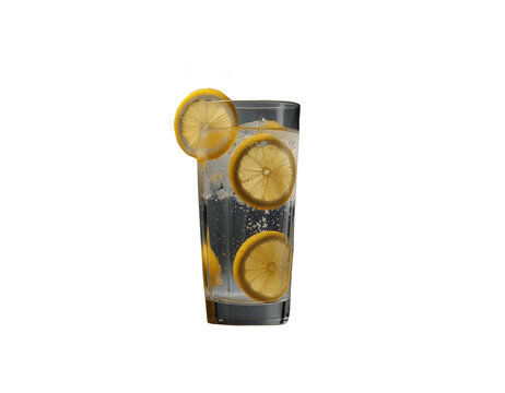A glass of lemon water