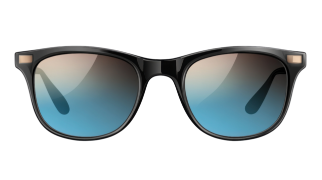 Stylish Sunglasses: A close-up shot of stylish sunglasses with a modern design, perfect for a day out under the sun, offering both protection and a fashion statement.