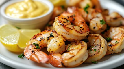 shrimp tapa with mayonnaise 