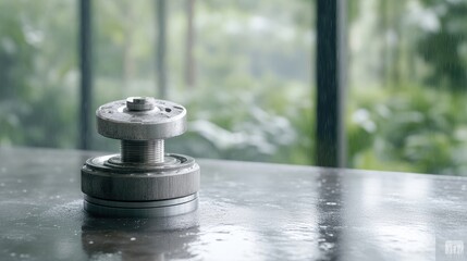 Obraz premium Close-up of a metallic component