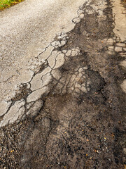 Strassenschäden durch Frost und Eis