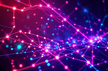 Cyberpunk Neon Abstract Technology Design