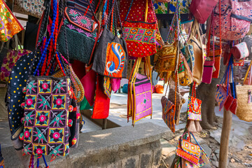 Indians Traditional Ikat pattern Embroidered handmade bags & Jodhpuri bags with aesthetic designs,...