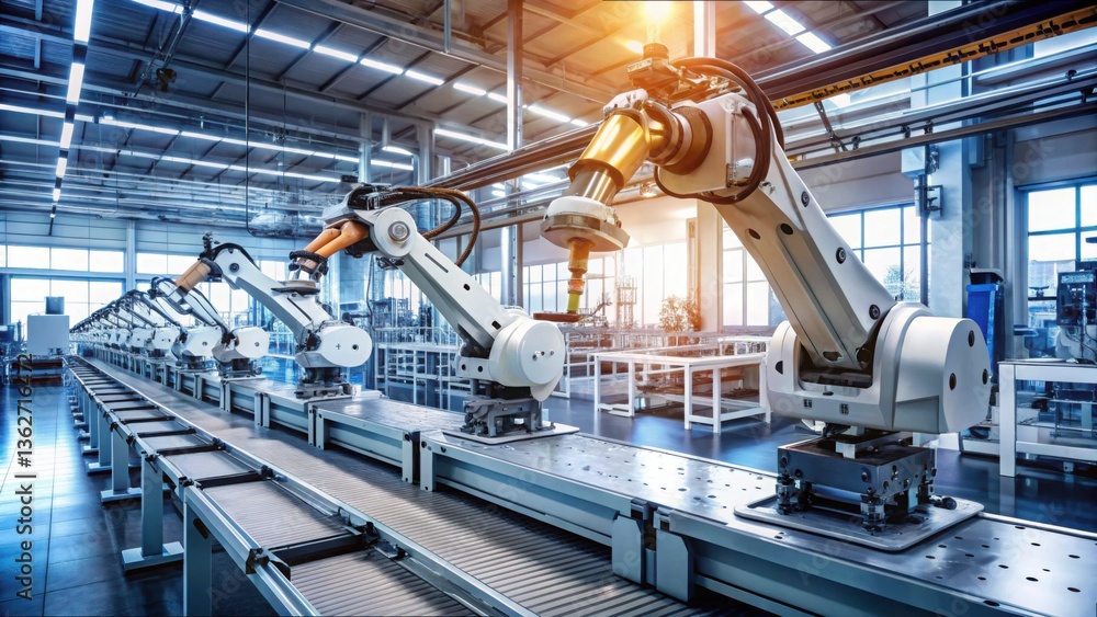 Poster Advanced Robotic Unit Adjusting Production in Industrial Setting
