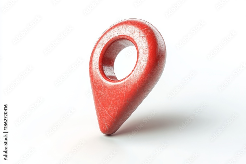 Aufkleber Navigation marker representing location identification in digital maps used during urban exploration