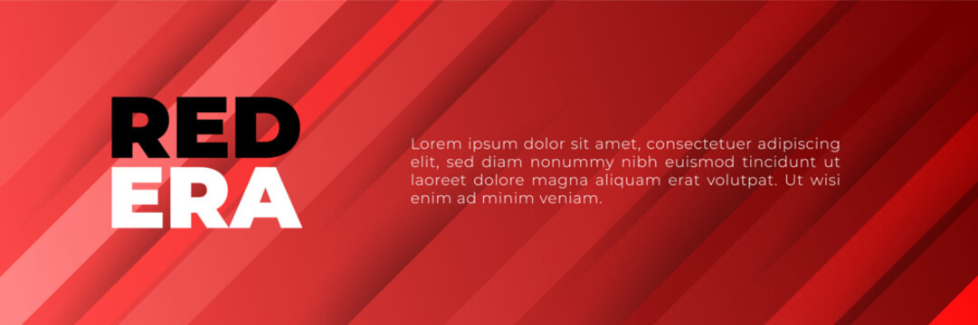 Vector design Banner backgrounds in red colors.