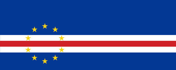 Flag representing the unique identity and culture of Cape Verde in a vibrant and bold design