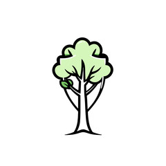 Stylized tree illustration symbolizing nature, growth, and sustainability
