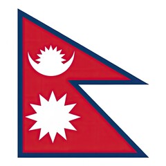 Fototapeta premium north korea map with flag