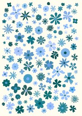Flower Spring Illustration, Blumen Frühling und Sommer Illustration. Set of floral elements. Exotic hand drawn flowers. 