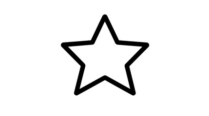Obraz premium Stylized star illustration representing achievement and excellence in minimalistic design