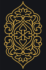 Ornamental Floral Pattern with Vintage Decorative Design.