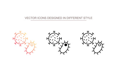 Infectious Disease icon design with white background stock illustration