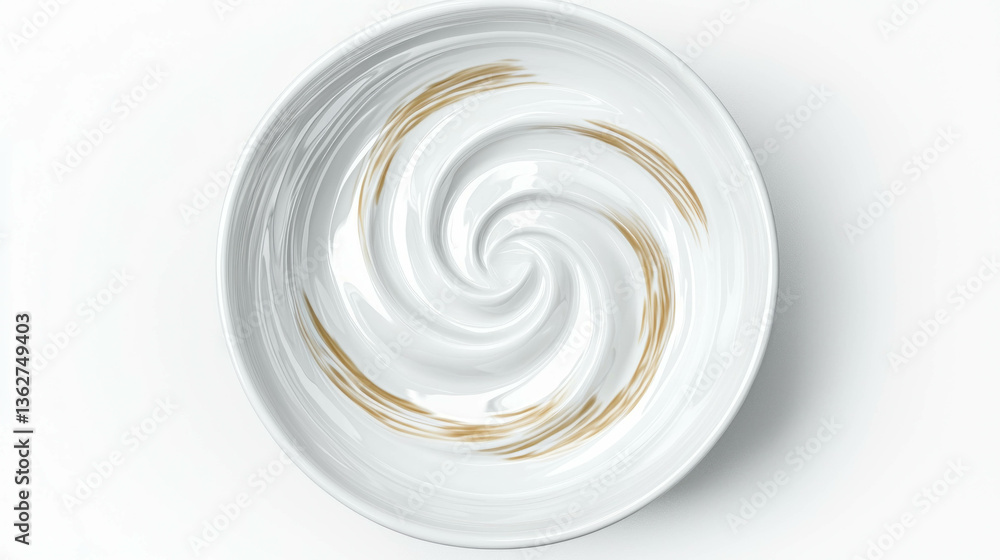 Aufkleber elegant spiral design empty ceramic plate for home decor and table setting