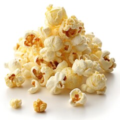 popcorn isolated on white background