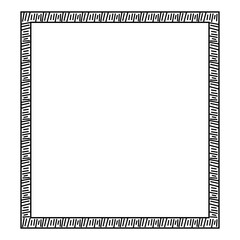 Decorative Square Frame with Abstract Line Pattern for Creative Projects