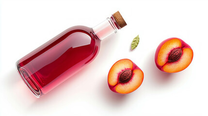 Refreshing peach and cardamom infused beverage with natural ingredients for culinary inspiration