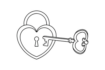 Heartshaped padlock, key, love, romance, security, safety, protection, secret, intimacy, relationshi