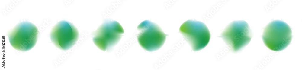 Poster png gradient blur circle gradation radial abstract shape light blurry blue element vector colours ro