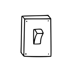 light switch outline vector